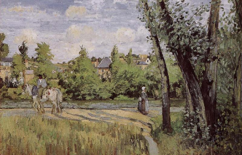 Camille Pissarro Multi pont de-sac under the sun Schwarz France oil painting art